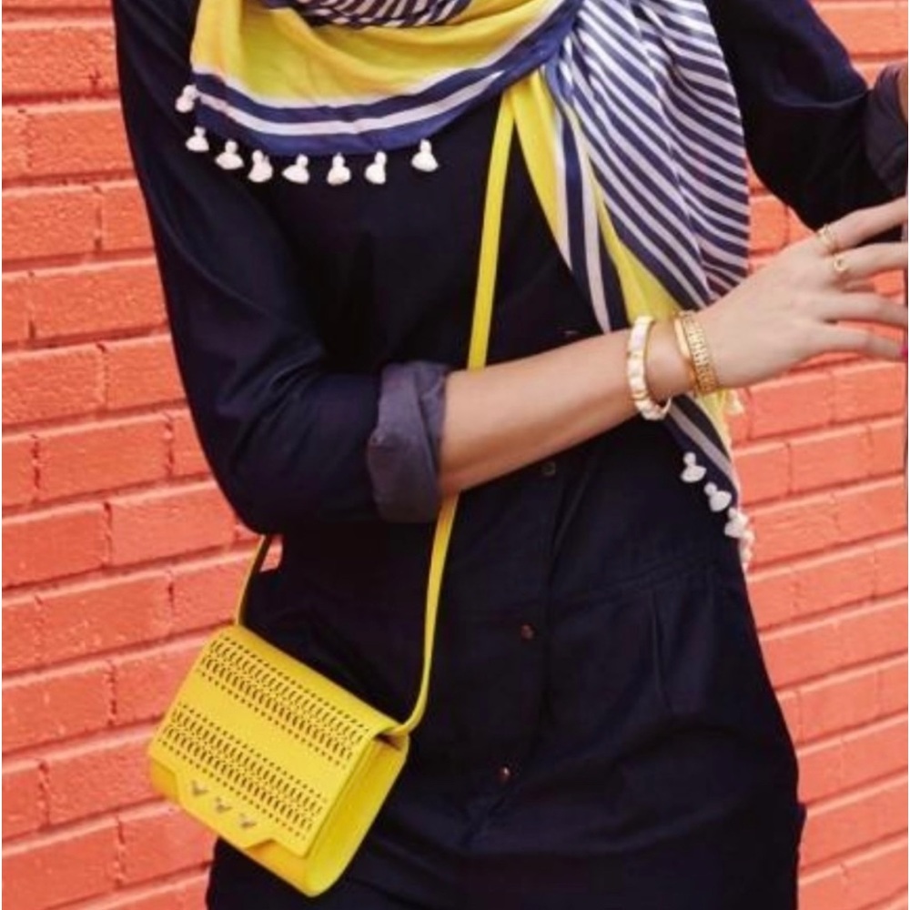 Stella and Dot Nolita Electric Yellow Crossbody Purse